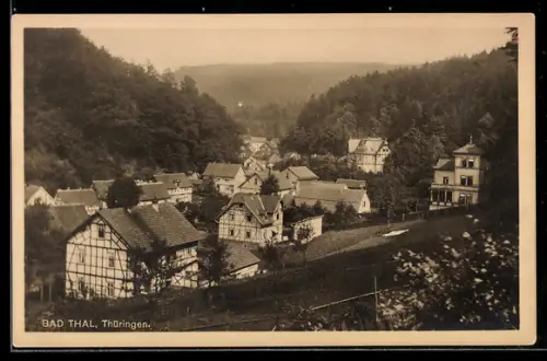 AK Thal /Th., Ortsansicht aus der Vogelschau