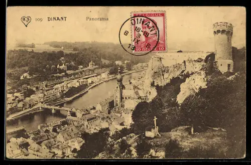 TCV-AK Dinant, Panorama, Bildseitenfrankatur