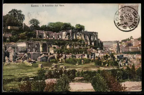 TCV-AK Roma, Il Palatino dal Foro, Bildseitenfrankatur