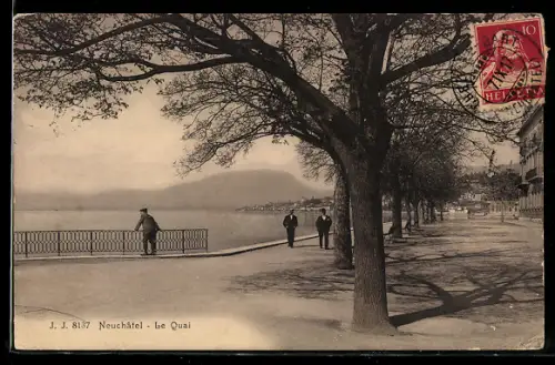 TCV-AK Neuchâtel, Le Quai, Bildseitenfrankatur