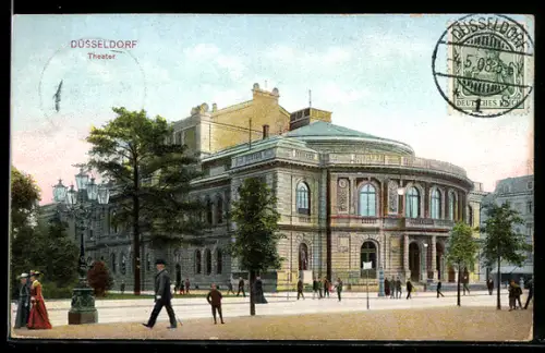 TCV-AK Düsseldorf, Theater, Bildseitenfrankatur