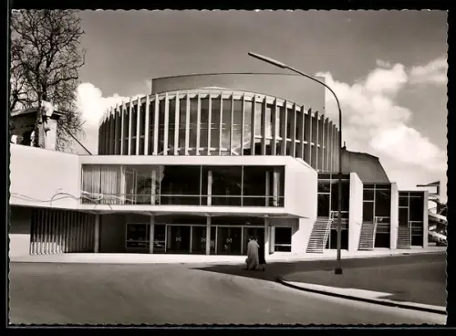 AK Münster i. W., Stadttheater in der Aussenansicht