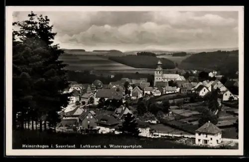 AK Meinerzhagen /Sauerland, Ortsansicht aus der Vogelschau