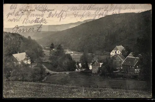 AK Heppingsen, Restaurant Ruthenbeck und Dorfansicht