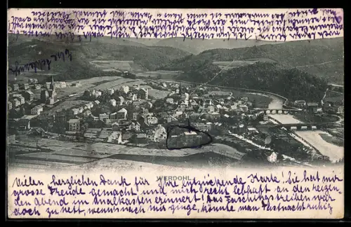 AK Werdohl, Panoramaansicht der Stadt