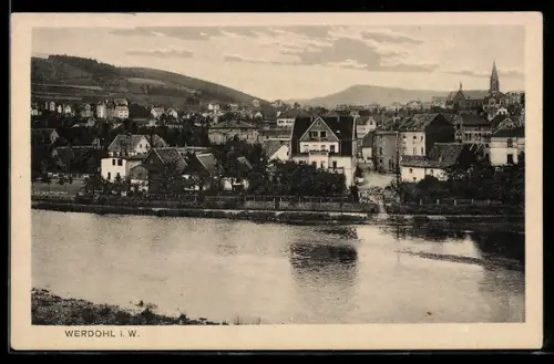 AK Werdohl i. W., Teilansicht mit Kirche