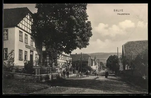 AK Balve, Gasthof Allhoff, Hauptstrasse