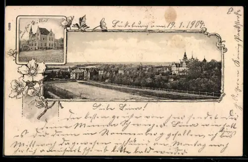 AK Bückeburg, Hotel, Strassenpartie