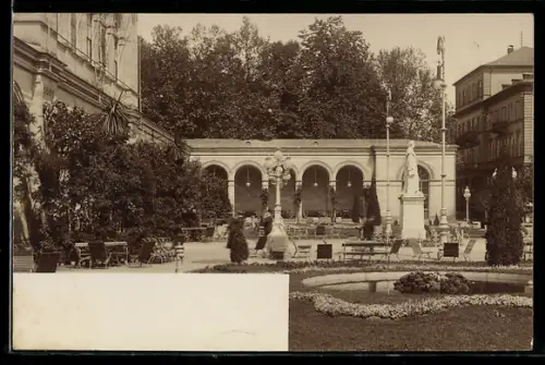 Foto-AK Bad Kissingen, Arkadenbau