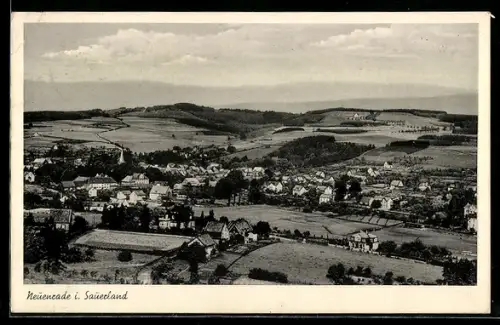 AK Neuenrade i. Sauerland, Totalansicht aus der Vogelschau