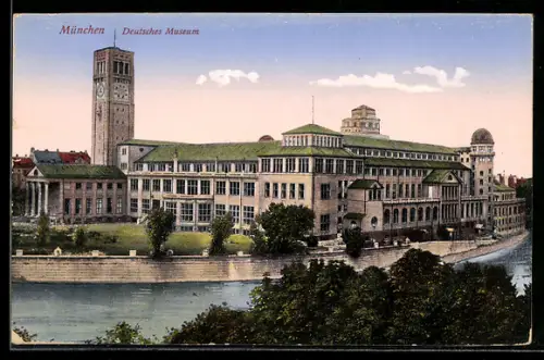 AK München, Deutsches Museum in der Aussenansicht