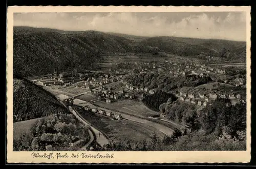 AK Werdohl /Sauerland, Ortsansicht vom Berghang aus