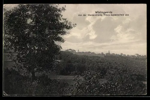 AK Wiblingwerde, Blick von der Wanderstrecke Altena-Sassenscheid aus