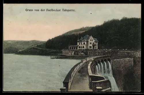 AK Lüdenscheid, Fuelbecker Talsperre, Staumauer