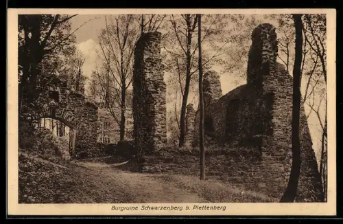 AK Plettenberg, Burgruine Schwarzenberg