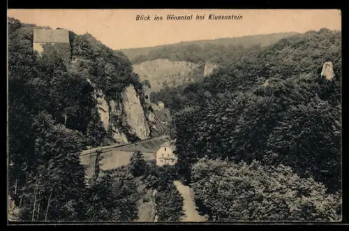 AK Hemer /Hönnetal, Blick ins Hönnetal bei Klusenstein