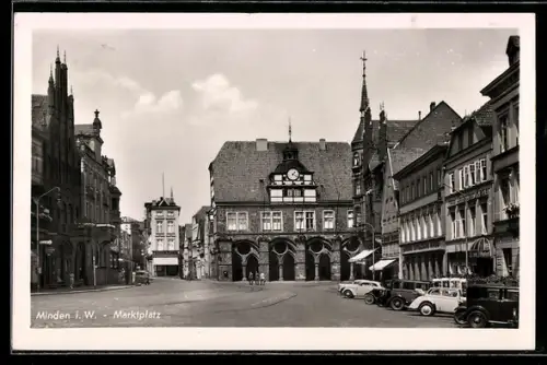 AK Minden i. W., Marktplatz