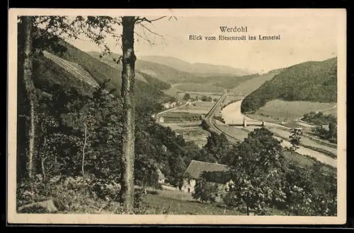 AK Werdohl, Blick vom Rieserrott ins Lennetal