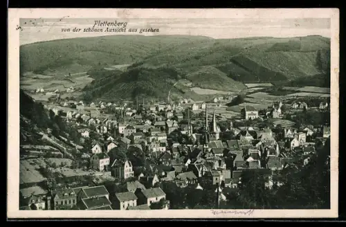 AK Plettenberg, Von der schönen Aussicht aus gesehen