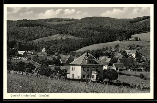 AK Garbek /Sauerland, Ortspanorama mit Umgebung