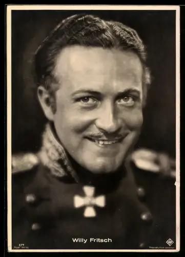 AK Schauspieler Willy Fritsch in Uniform