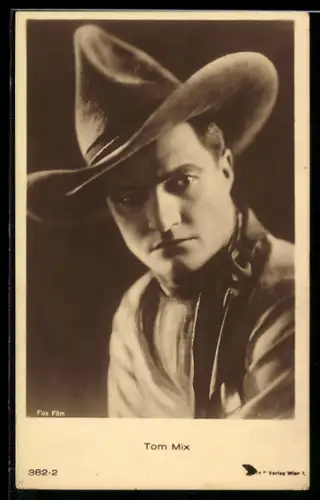 AK Schauspieler Tom Mix mit Hut