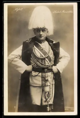 AK Operette Sybill mit Hubert Marischka