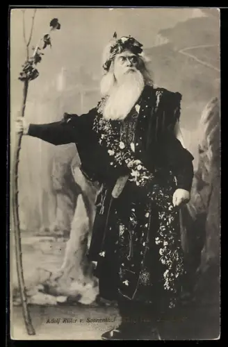 AK Schauspieler Adolf Ritter v. Sonnethal als König Lear