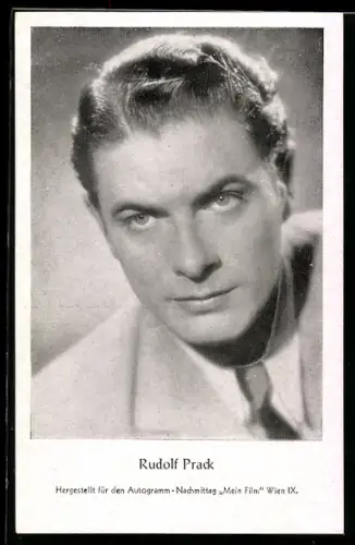 AK Schauspieler Rudolf Prack im Portrait