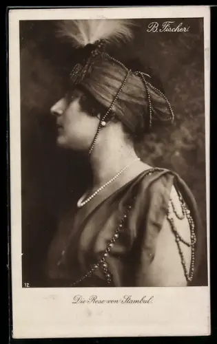 AK Opernsängerin Betty Fischer, die Rose von Istanbul