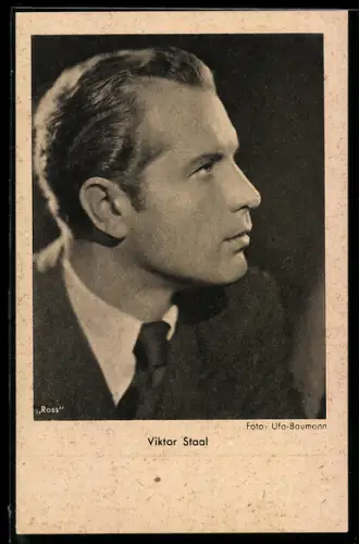 AK Schauspieler Viktor Staal im Profil