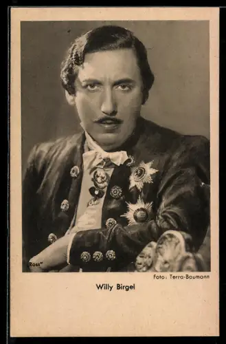 AK Schauspieler Willy Birgel im Kostüm