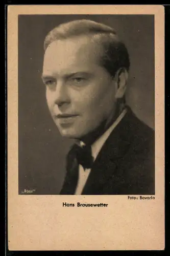 AK Schauspieler Hans Brausewetter mit Seitenscheitel