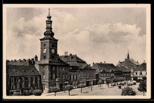 AK Schlan, Blick auf den Marktplatz