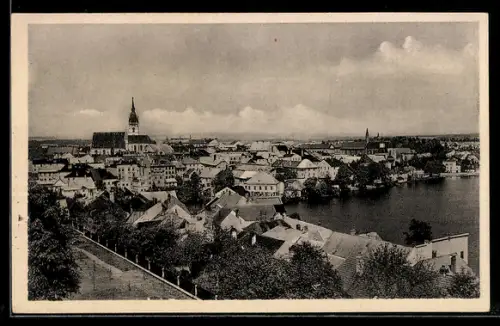 AK Neuhaus, Ortsansicht mit Kirche