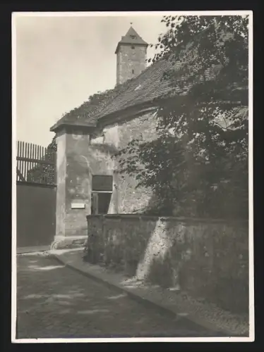 8 Fotografien Ansicht Halle / Saale, Burg Giebichenstein, Eingang zu den Werkstätten & andere Burg-Ansichten