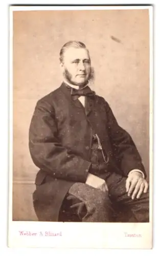 Fotografie Webber & Blizard, Taunton, East Street 52, Porträt eines Herrn
