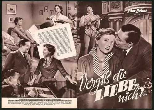 Filmprogramm IFB Nr. 1915, Vergiss die Liebe nicht, Paul Dahlke, Luise Ullrich, Regie Paul Vernhoeven