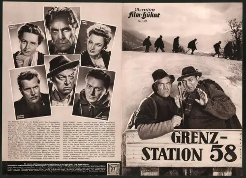 Filmprogramm IFB Nr. 1078, Grenzstation 58., Hansi Knotek, Mady Rahl, Elise Aulinger, Regie Harry Hasso