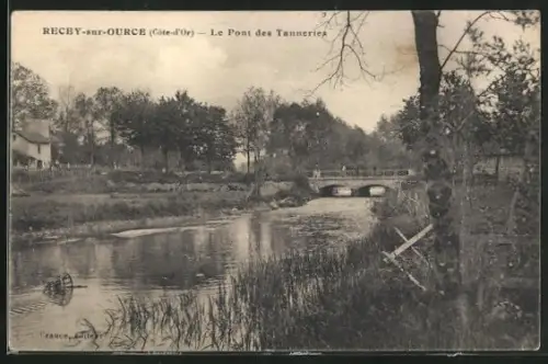 AK Recey-sur-Ource, Le Pont des Tanneries
