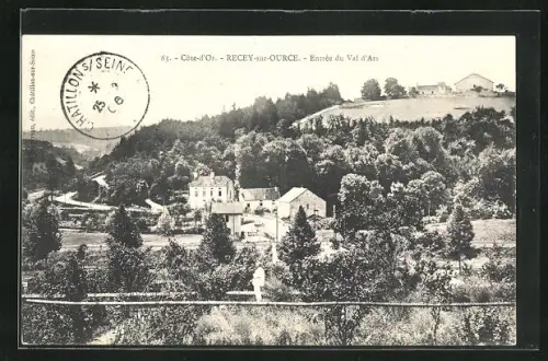 AK Recey-sur-Ource, Entree du Val d`Ars
