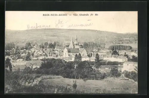 AK Bar-sur-Aube, Vue generale