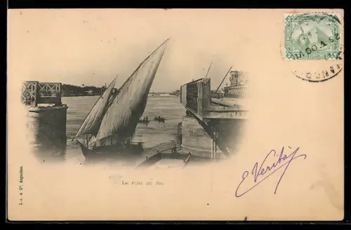 TCV-AK Le Pont du Nil, Bildseitenfrankatur