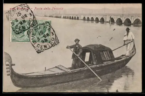 TCV-AK Venezia, Ponte della Ferrovia, Bildseitenfrankatur