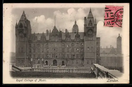 TCV-AK London, Royal College of Music, Bildseitenfrankatur