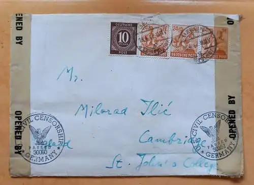 All. Bes. Gem.-Ausg. 1948 Nr 951 Briefstück Brief