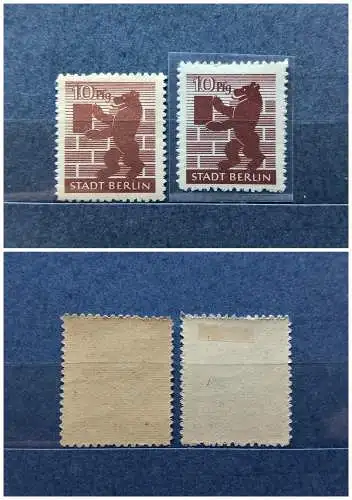 All. Bes. Sowj. Zone  Nr 4B Falz / Gummimängel / *