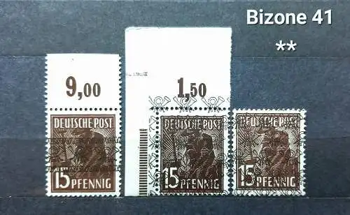 All. Bes. Bizone  Nr 41 Postfrisch / **