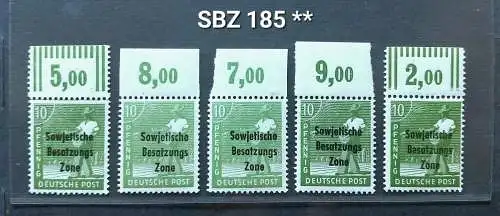 All. Bes. Sowj. Zone  Nr 185 Postfrisch / **