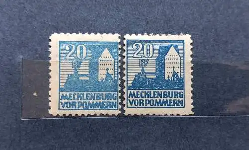 All. Bes. Sowj. Zone  Nr 38y Falz / Gummimängel / *